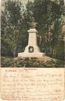 1906 Balatonalmádi, Kossuth Lajos szobor. Pósa Endre kiadása (EB)