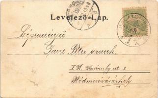 1903 Balatonfüred, Fürdőtelep, kápolna. Grüner Simon kiadása (EK)