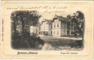 1903 Balatonföldvár, Kupa-vezér szálloda. Bem Gyula kiadása. Emb. keret (Rb)