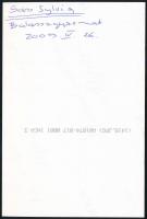 Sass Sylvia operaénekesnő fotója 10x15 cm