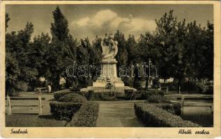 1938 Szolnok, Hősök szobra, emlékmű (EM)