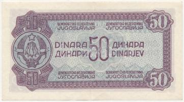 Jugoszlávia 1944. 50D T:II-
Yugoslavia 1944. 50 Dinara C:VF
Krause 52