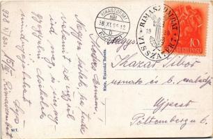 Rimaszombat, Rimavska Sobota; Járási hivatal / okresny úrad / county hall + "1938 Rimaszombat v...