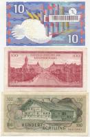 Ausztria 1969. (1970) 100Sch + Luxemburg 1970. 100Fr + Hollandia 1997. 10G T:III
Austria 1969. (197...