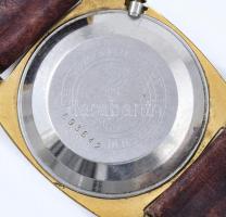 Seiko 25 köves automata karóra, dátumkijelzővel, működik, üveglapon karcolásokkal, d: 3,5 cm