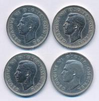 Nagy-Britannia 1941-1951. 1Sh Ag VI. György (4xklf) skót címer T:2,2- Great Britain 1941-1951. 1 Shilling Ag George VI (4xdiff) Scottish crest C:XF,VF Krause KM#854