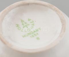 Hollóházi Unicumos pohárkák. 4 db. Matricás, jelzett, hibátlan