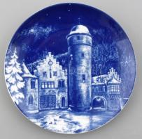 Royal Bavaria Schloss Mespelbrunn tányér. Levonóképes, jelzett, hibátlan d: 19 cm