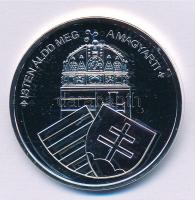 DN "Nemzetünk nagyjai - Mátyás király" ezüstözött Cu emlékérem tanúsítvánnyal (35mm) T:PP