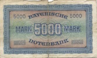 Német Birodalom/Weimari Köztársaság/München 1922.12.1. 5000M T:IV