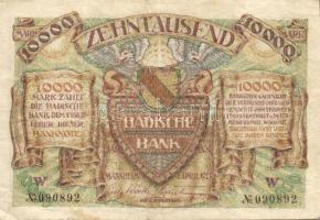 Német Birodalom/Weimari Köztársaság/Mannheim 1923.4.1. 10.000M T:II-