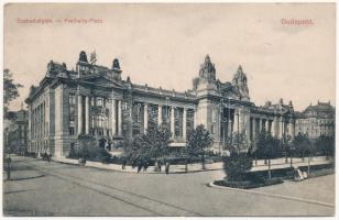 1915 Budapest V. Szabadság tér, Tőzsdepalota (ázott sarkak / wet corners)