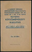1939 A Felvidéki Képzőművészeti Kiállítás műtárgy-jegyzéke. 8p.