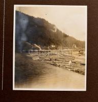 cca 1930 Fotóalbum évszakokat bemutató képekkel tavasztól-télig 40 db fotó, városképek, természet, K...