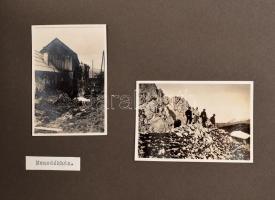 cca 1920 Fotóalbum ausztriai hegyi túrákról. Kb 60 db fotó feliratozva, albumban / Photos  of Austri...