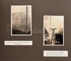 1929 Fotóalbum ausztriai hegyi túrákról.a Rax vasút-  28 db fotó feliratozva, albumban / Photos  of ...