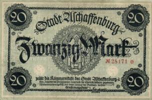 Német Birodalom/Weimari Köztársaság/Aschaffenburg DN 20M T:II