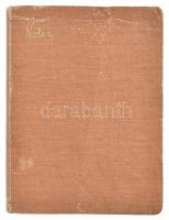 cca 1910-1940 Régi receptfüzet, kopott, vászon-kötésű noteszben, 17x13x1,5 cm