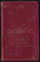 1931 Székely, Győri és Morvai Ruhakereskedők zsebnaptára