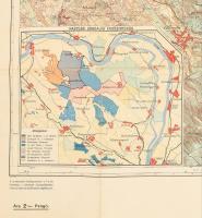 cca 1928 Pilis Hegység, Kirándulók térképe, 2. szám, 1: 50.000, kiadja: Bp., M. Kir. Állami Térképés...