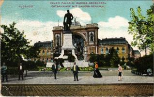 1911 Budapest VII. Keleti pályaudvar, Baross szobor (EK)