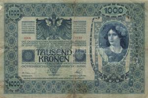 1902. 1000K piros "Magyarország" körbélyegző andráskereszttel + "Stempel wurde von......