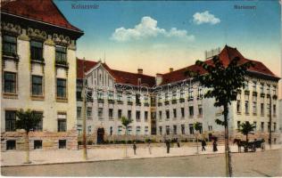 1916 Kolozsvár, Cluj; Marianum. Vasúti levelezőlapárusítás 67. 1915. / girl school (EK)