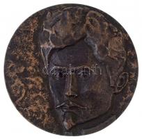 Czinder Antal (1937-) 1972? "Petőfi Sándor / Hol sírjaink domborulnak, Unokáink leborulnak." Br emlékérem eredeti dísztokban (188g/67mm) T:1- / Hungary 1972? "Sándor Petőfi" Br commemorative medal in original case. Sign.: Antal Czinder (188g/67mm) C:AU