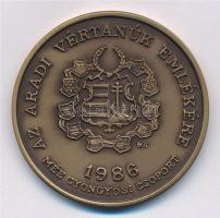 Bognár György (1944-) 1986. "MÉE Gyöngyösi Csoport - Aradi Vértanúk / Damjanich János" Br ...