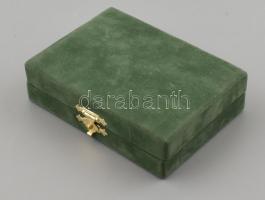 Zsolnay Barocco porcelán lapocska / plakett, kézzel festett, jelzés nélkül, eredeti dobozában, leírá...