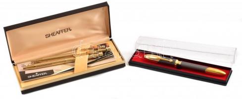 Sheaffer toll és töltőceruza, eredeti dobozában, jó állapotban + 1 db golyóstoll, tokban