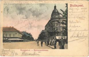 1905 Budapest VIII. Kerepesi út, üzletek (kis szakadás / small tear)