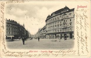 1901 Budapest XIII. Lipót körút (Szent István körút), Sturm József Vígszínház kávéháza és pilseni sörcsanoka (EB)
