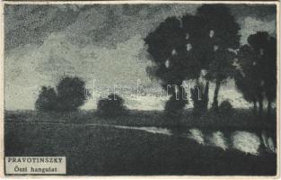 1909 Őszi hangulat / Hungarian art postcard s: Pravotinszky Lajos (vágott / cut)