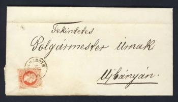 1869. 5 kr levélen "ARANYOS-MARÓTH" - Újbánya
