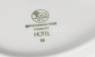 Hutschenreuther Hotel 2 személyes porcelán csésze és tálka készlet, fehér mázas, jelzett, hibátlan, ...
