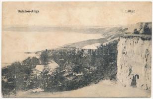 1906 Balatonaliga (Balatonvilágos), látkép, nyaraló, villa. Novák Jenő kiadása (fl)