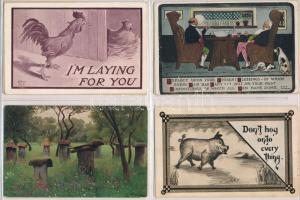 146 db főleg régi USA motívumlap: gyerekek, ünnepek, üdvözlők, humor stb. érdemes megnézni!!