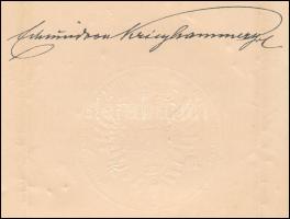 1898 Főhadnagyi kinevezés a 34. gyalogezred (K.u.k. Infanterieregiment ,,Wilhelm I. Deutscher Kaiser...