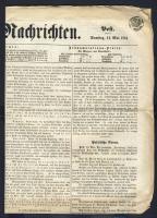 1864. Ungarische Nachrichten hírlap szignettával