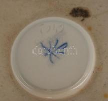 Herendi petrezselyemmintás porcelán karmos kaspó, kézzel festett, jelzett, kis kopásnyomokkal, m: 10...