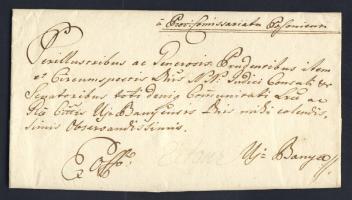 1790. Ex offo levél Pozsonyból Újbányára