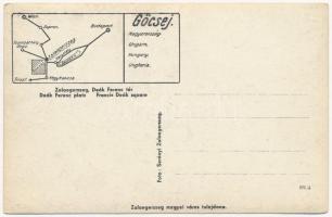 Zalaegerszeg, Deák Ferenc tér és szobor. Foto Serényi