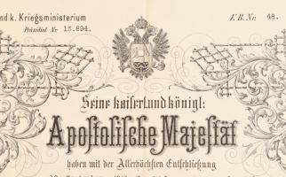 1913 Ezüst Katonai Érdemérem vörös szalagon (Die silberne Militärverdienstmedaille am roten Bande) k...