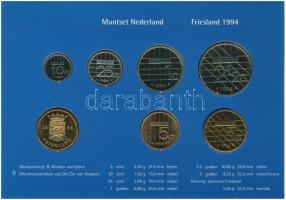 Hollandia 1994. 5c-2 1/2G (6xklf) forgalmi sor karton tokban, pénzverdei zsetonnal T:1 
Netherlands...