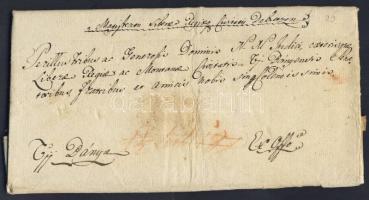 1797. Debrecen város tanácsának hivatalos levele Újbányára (érdekes tartalom)