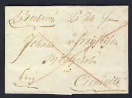 1795. Franco levél Pressburg - Cremnitz