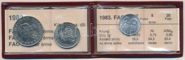 1983. 20f Al + 5Ft Ni + 10Ft Ni "FAO" sor, eredeti tokban tanúsítvánnyal T:1 Adamo EM69, E...