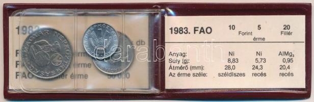 1983. 20f Al + 5Ft Ni + 10Ft Ni "FAO" sor, eredeti tokban tanúsítvánnyal T:1 Adamo EM69, E...