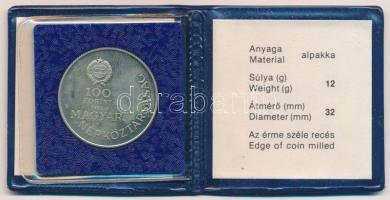 1983. 100Ft alpakka "Széchenyi István" eredeti tokban, tanúsítvánnyal T:1 (eredetileg PP) ...
